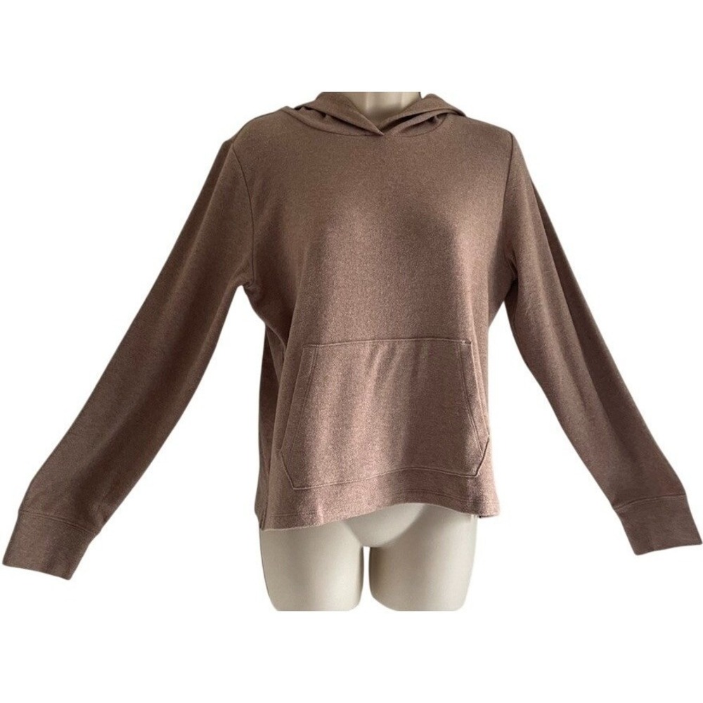 J Crew Cloudspun Hoodie Womens XS Taupe‎ Soft Cozy Lightweight Minimalist